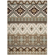 Pemberly Row Polypropylene Creme Indoor Outdoor Rug - 8' x 11'2