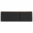 Pemberly Row Mid-Century Wood Lounge Chair in Natural / Black