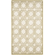 Pemberly Row Polypropylene Ivory Indoor Outdoor Rug - 4' x 6'