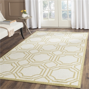 Pemberly Row Polypropylene Ivory Indoor Outdoor Rug - 8' x 10'