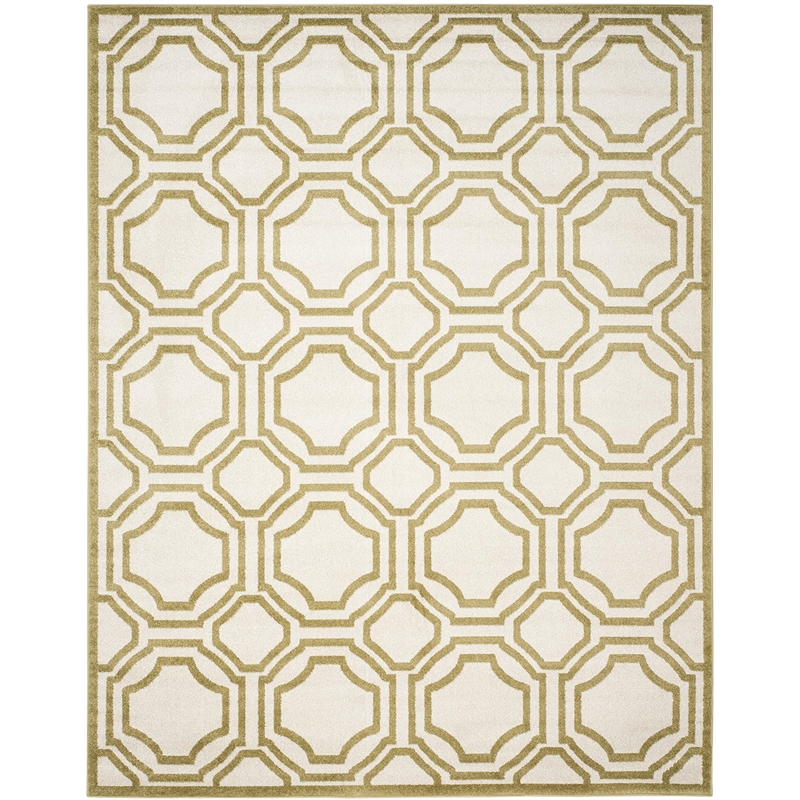 Pemberly Row Polypropylene Ivory Indoor Outdoor Rug - 8' x 10'