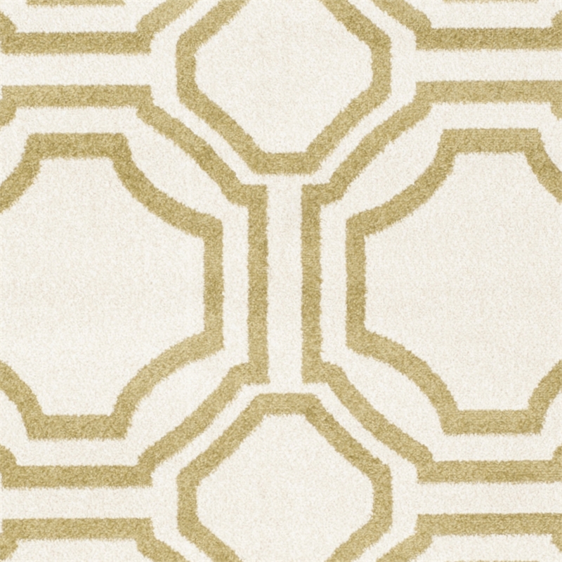 Pemberly Row Polypropylene Ivory Indoor Outdoor Rug - 8' x 10'