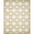 Pemberly Row Polypropylene Ivory Indoor Outdoor Rug - 9' x 12'