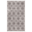 Pemberly Row Polypropylene Grey Indoor Outdoor Rug - 3' x 5'