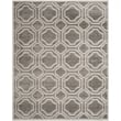 Pemberly Row Polypropylene Grey Indoor Outdoor Rug - 8' x 10'