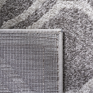 Pemberly Row Polypropylene Grey Indoor Outdoor Rug - 9' x 12'