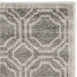 Pemberly Row Polypropylene Grey Indoor Outdoor Rug - Runner 2'3