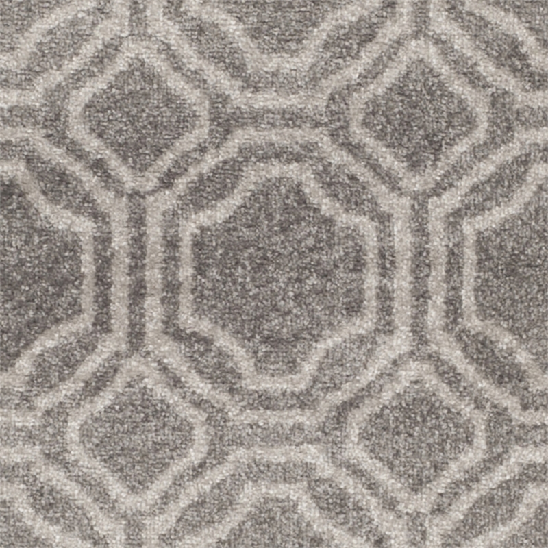 Pemberly Row Polypropylene Grey Indoor Outdoor Rug - Runner 2'3