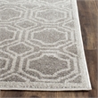 Pemberly Row Polypropylene Grey Indoor Outdoor Rug - Runner 2'3