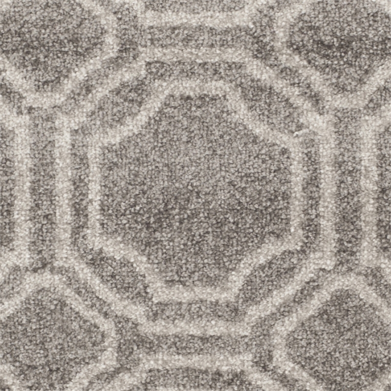 Pemberly Row Polypropylene Grey Indoor Outdoor Rug - Runner 2'6