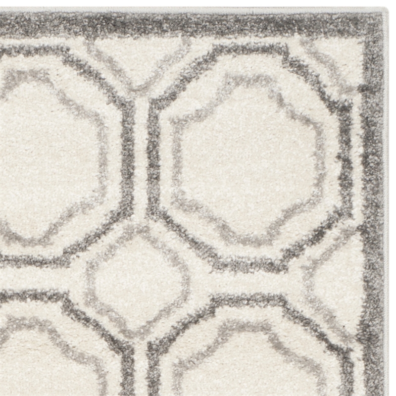 Pemberly Row Polypropylene Ivory Indoor Outdoor Rug - 3' x 5'