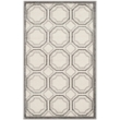 Pemberly Row Polypropylene Ivory Indoor Outdoor Rug - 6' x 9'