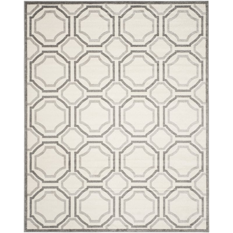 Pemberly Row Polypropylene Ivory Indoor Outdoor Rug - 8' x 10'