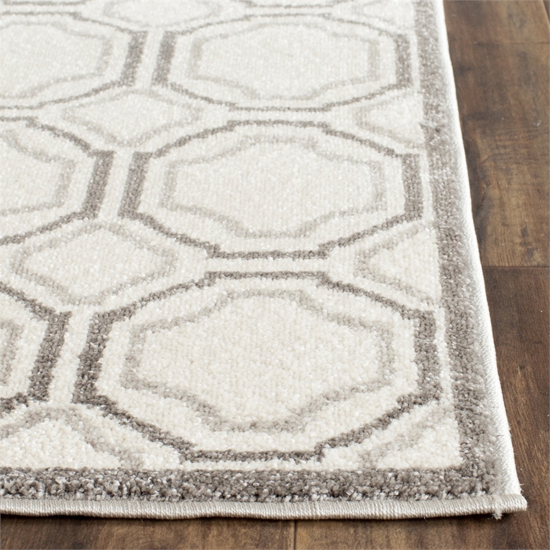 Pemberly Row Polypropylene Ivory Indoor Outdoor Rug - Runner 2'3
