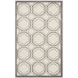 Pemberly Row Polypropylene Ivory Indoor Outdoor Rug - Runner 2'6