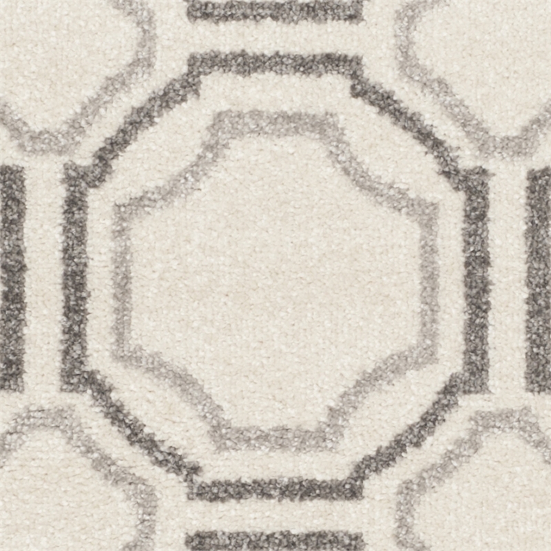 Pemberly Row Polypropylene Ivory Indoor Outdoor Rug - Runner 2'6