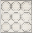 Pemberly Row Polypropylene Ivory Indoor Outdoor Rug - Square 7'