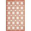 Pemberly Row Polypropylene Ivory Indoor Outdoor Rug - 4' x 6'