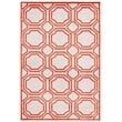 Pemberly Row Polypropylene Ivory Indoor Outdoor Rug - 6' x 9'