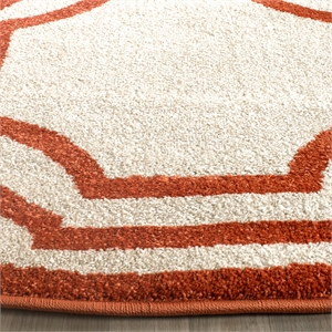 Pemberly Row Polypropylene Ivory Indoor Outdoor Rug - Runner 2'6&quot x 4'