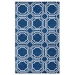Pemberly Row Polypropylene Navy Indoor Outdoor Rug - 5' x 8'