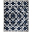 Pemberly Row Polypropylene Navy Indoor Outdoor Rug - 8' x 10'