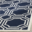 Pemberly Row Polypropylene Navy Indoor Outdoor Rug - Runner 2'3