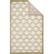 Pemberly Row Polypropylene Ivory Indoor Outdoor Rug - 3' x 5'