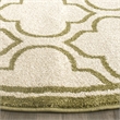 Pemberly Row Polypropylene Ivory Indoor Outdoor Rug - Round 7'
