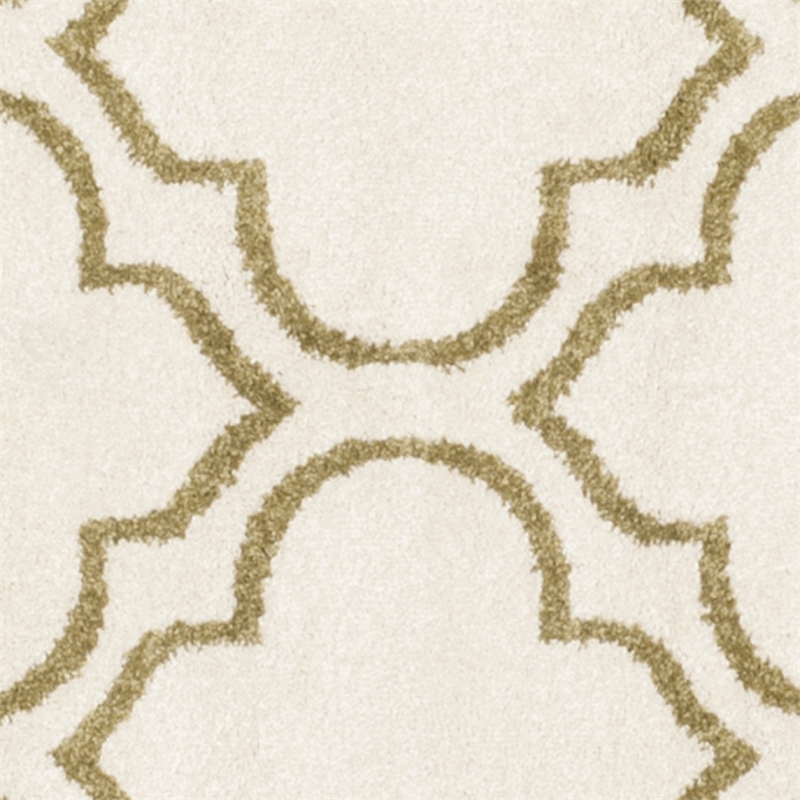 Pemberly Row Polypropylene Ivory Indoor Outdoor Rug - Round 7'