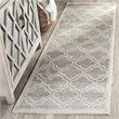 Pemberly Row Polypropylene Light Grey Indoor Outdoor Rug - 2'3
