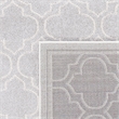 Pemberly Row Polypropylene Light Grey Indoor Outdoor Rug - Runner 2'3