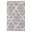 Pemberly Row Polypropylene Grey Indoor Outdoor Rug - 3' x 5'