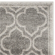 Pemberly Row Polypropylene Grey Indoor Outdoor Rug - Runner 2'3