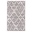 Pemberly Row Polypropylene Grey Indoor Outdoor Rug - Runner 2'6