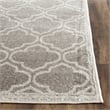 Pemberly Row Polypropylene Grey Indoor Outdoor Rug - Runner 2'6