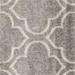 Pemberly Row Polypropylene Grey Indoor Outdoor Rug - Square 7'