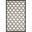Pemberly Row Polypropylene Ivory Indoor Outdoor Rug - 4' x 6'