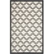 Pemberly Row Polypropylene Ivory Indoor Outdoor Rug - 6' x 9'