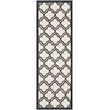 Pemberly Row Polypropylene Ivory Indoor Outdoor Rug - Runner 2'3
