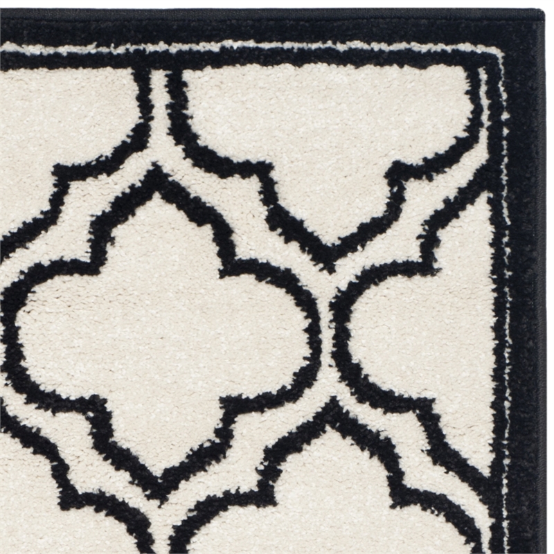 Pemberly Row Polypropylene Ivory Indoor Outdoor Rug - Runner 2'6