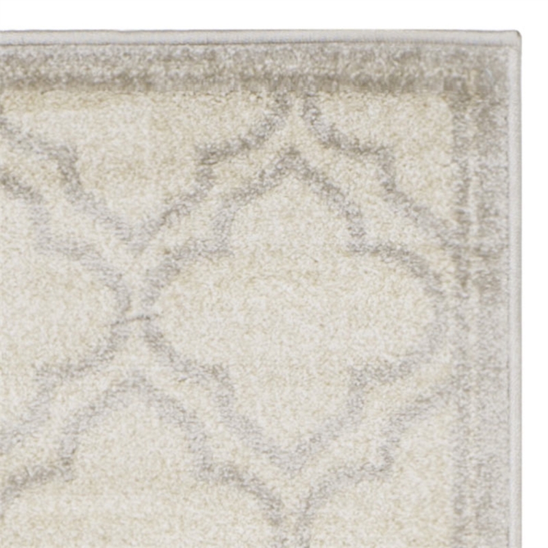 Pemberly Row Polypropylene Ivory Indoor Outdoor Rug - 2'3