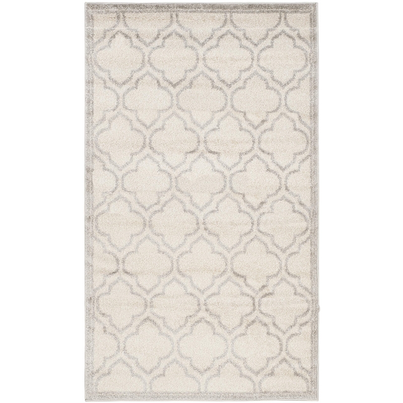 Pemberly Row Polypropylene Ivory Indoor Outdoor Rug - 3' x 5'