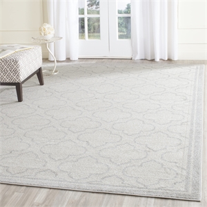 Pemberly Row Polypropylene Ivory Indoor Outdoor Rug - 9' x 12'