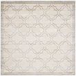 Pemberly Row Polypropylene Ivory Indoor Outdoor Rug - Square 7'