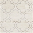 Pemberly Row Polypropylene Ivory Indoor Outdoor Rug - Square 7'