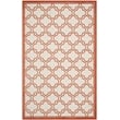 Pemberly Row Polypropylene Ivory Indoor Outdoor Rug - 4' x 6'