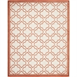 Pemberly Row Polypropylene Ivory Indoor Outdoor Rug - 8' x 10'