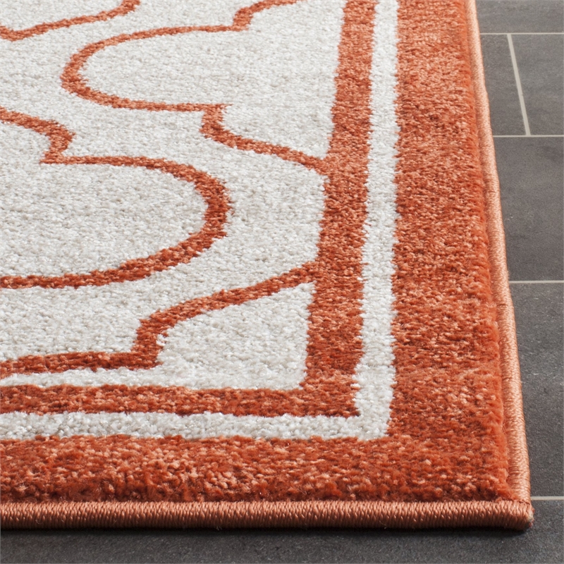 Pemberly Row Polypropylene Ivory Indoor Outdoor Rug - 8' x 10'