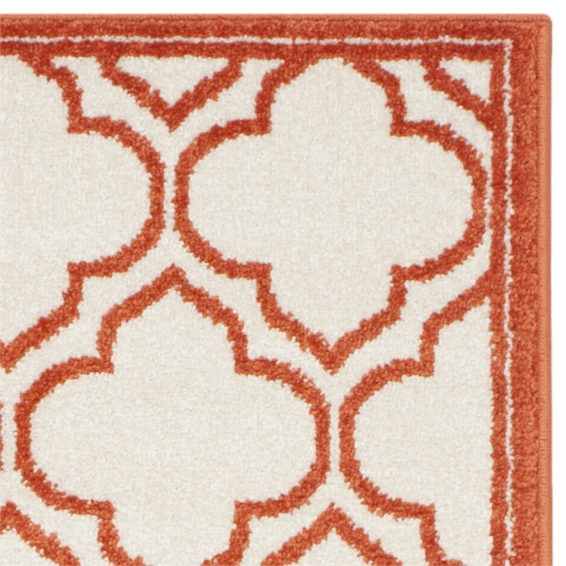 Pemberly Row Polypropylene Ivory Indoor Outdoor Rug - Runner 2'3